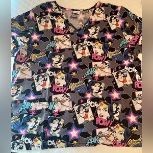 Wonder Woman scrub top